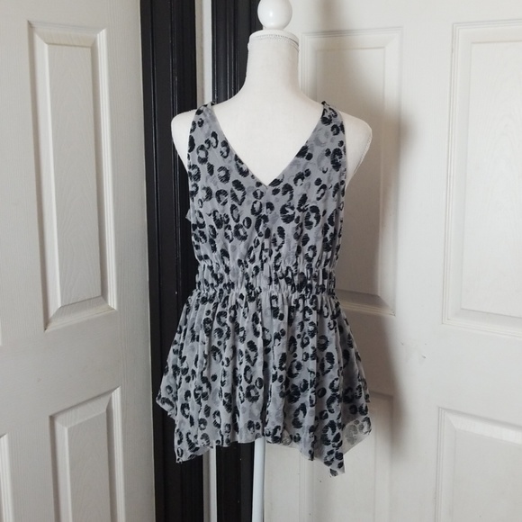 Michael Michael Kors Leopard Mesh Tank - Siz Med - Picture 2 of 4